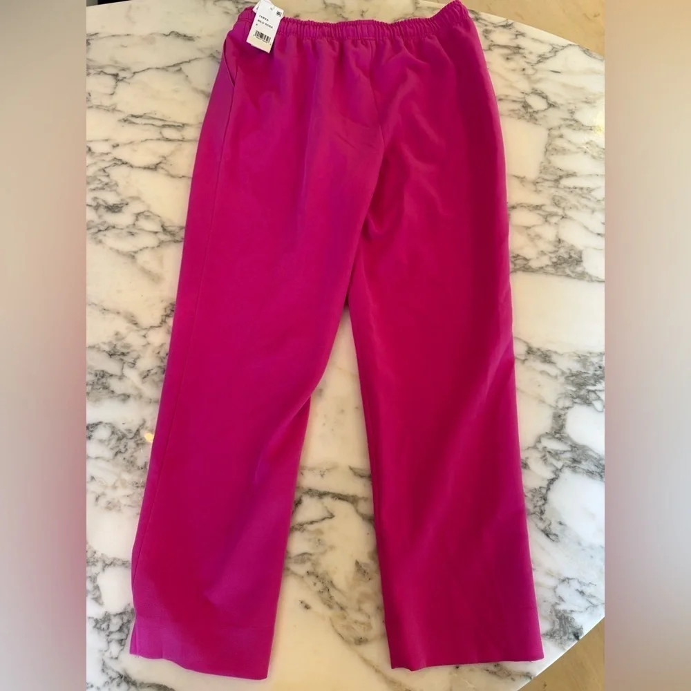 NWT French Connection Emiko Whisper Ruth Pants In Wild Rosa Sz 6 drawstring - Picture 3 of 9